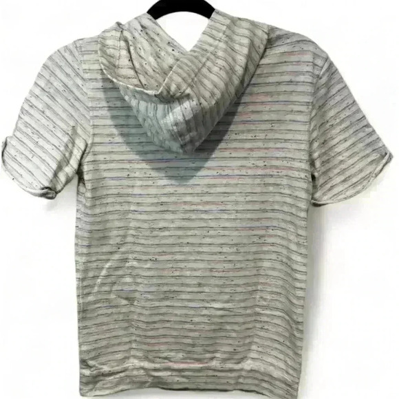 Cat & Jack Girl’s Striped Hooded Shirt Multicolor Size Medium - Picture 3 of 7